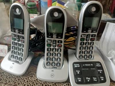 ptcl cordless set with three intercom