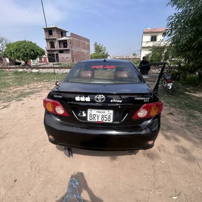 toyota corolla xli model 2008 registration 2009