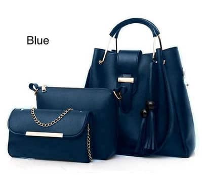 women's leather 3 piece Handbag girl