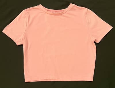 pink crop top