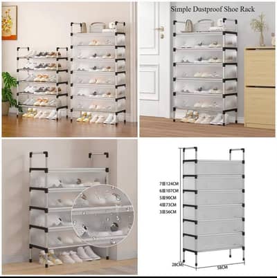 Dust proof shoe rack