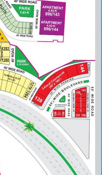 10 MARLA COMMERCIAL PLOT TAUHEED BLOCK BAHRIA TOWN