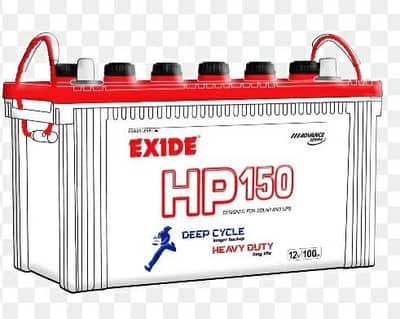 02 exide batteries HP-150 deep cycle for sale