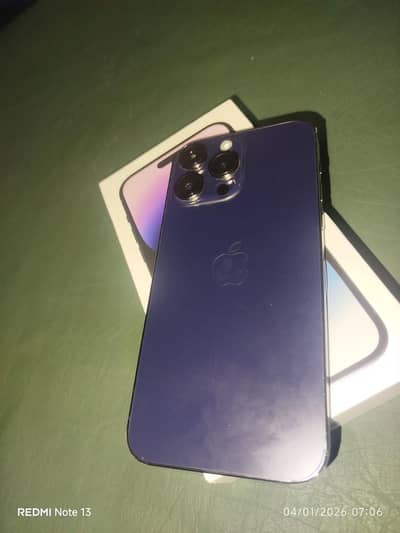 Iphone 14 pro max 256 gb sim working all ok phone