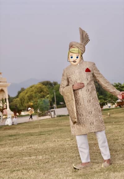 Groom Sherwani with Qulla and Khussa