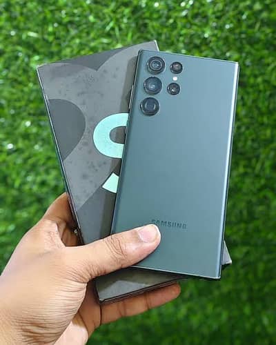 Samsung Mobile S22 Ultra with box and original cable