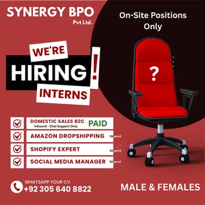 We are hiring Staff for Our Local Call center (URDU)