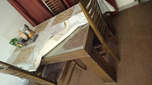 Dinning table with 6 chairs