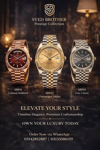 Exclusive Watch Collection – Premium Quality (Limited Stock)