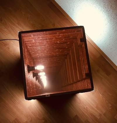 infinity mirror table 2x2