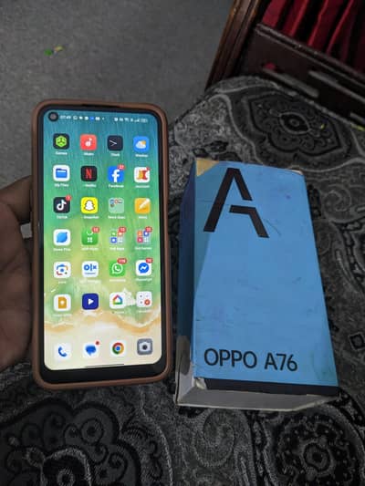 oppo A76 with box 6/128 GB official pta duel sim