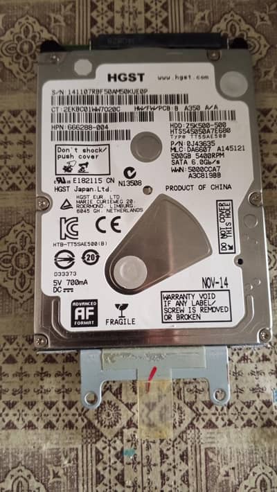 HGST hard disk  500GB
