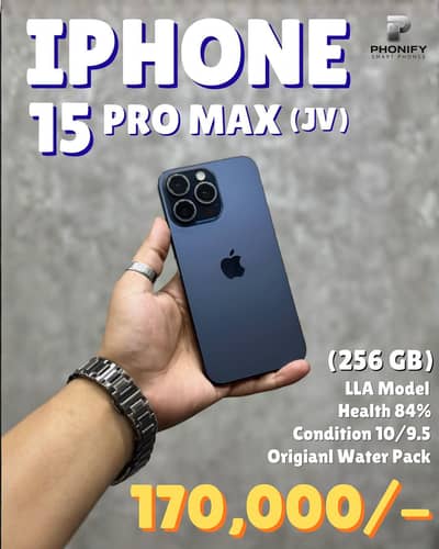 iPhone 15 Pro Max Jv 256gb LLA Model