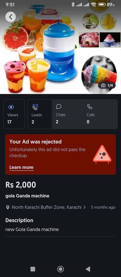 golaganda ice cresher