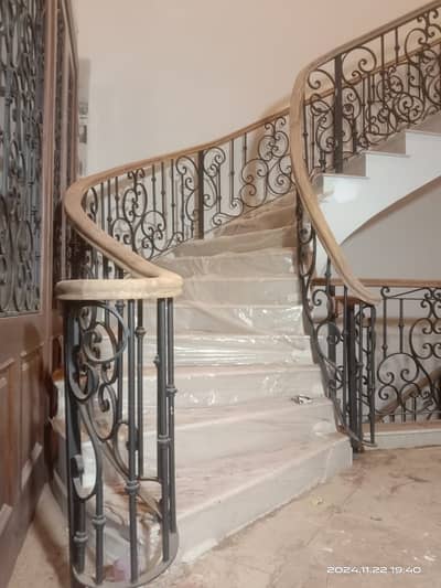 Stairs,Iron Work,Cnc Grills,Cnc Work,Laser Cut,Balcony,Grills-Railing