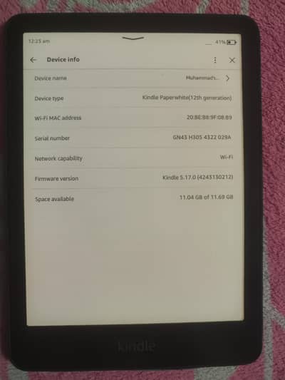 kindle e-book reader 12 generation 16gb