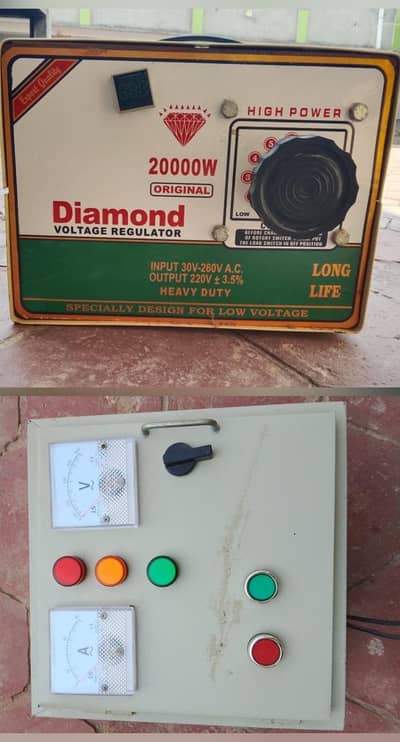 Stabiliser(Heavy Duty) + Panal Board(Elec Motor Starter Panel)