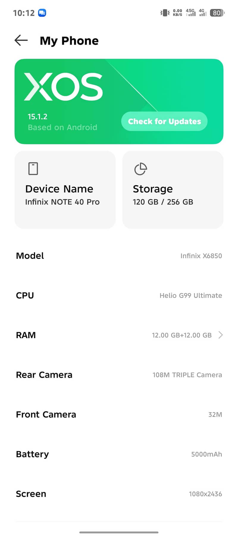 INFINIX NOTE 40 PRO 4
