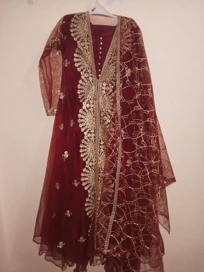 Maxi gown with shrug 