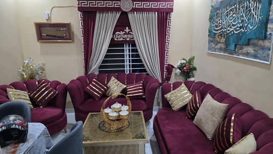 7 Seater Sofa Set Maroon Color