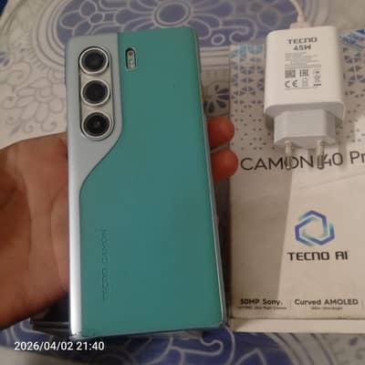 Camon 40 pro excellent condition 8/256