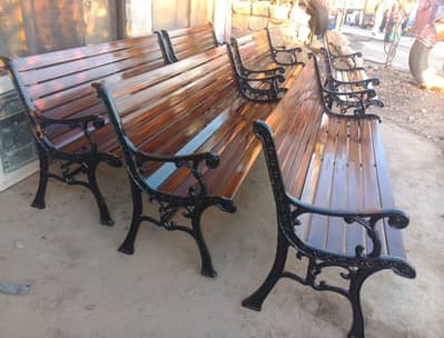 Garden Park Patio wooden benches-cast iron-Outdoor furniture islamaba