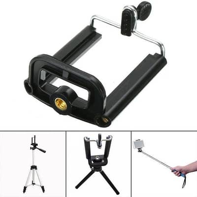 phone tripod clip holder mount bracket adapter