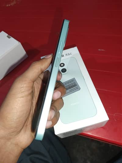 Honor x6c ocean cyan color 03065457762 Whatsap number