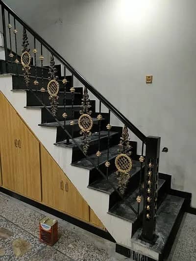 Stairs-Iron work-Railings-Wrought iron work-Grill-Laser cut-Cnc work