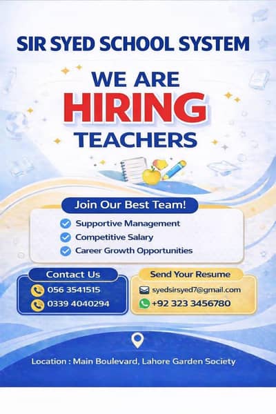 Teaching Jobs Available – Experienced Teachers Required