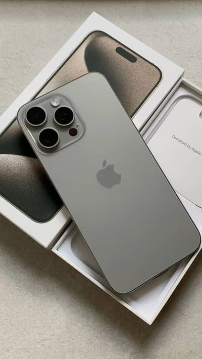 iPhone 15 Pro 128GB Natural Titanium Factory Unlock Non PTA