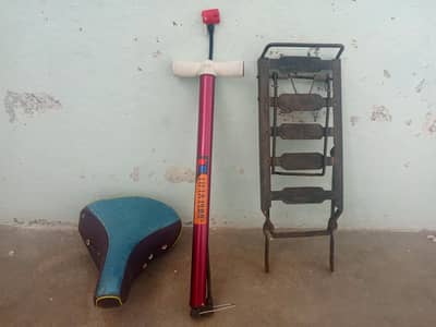 Cycle seat stand and new pump for sale