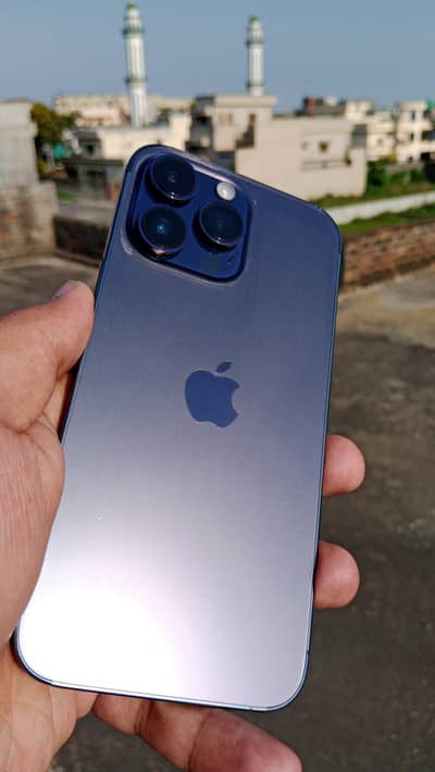 14 pro max condition 10/10 purple JV