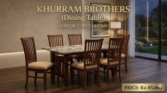 Dining Tables | table | marble top | sheesham dining sale in karachi