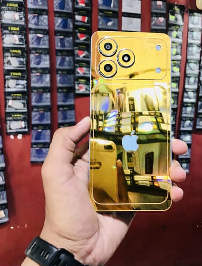 Back golden glass protector