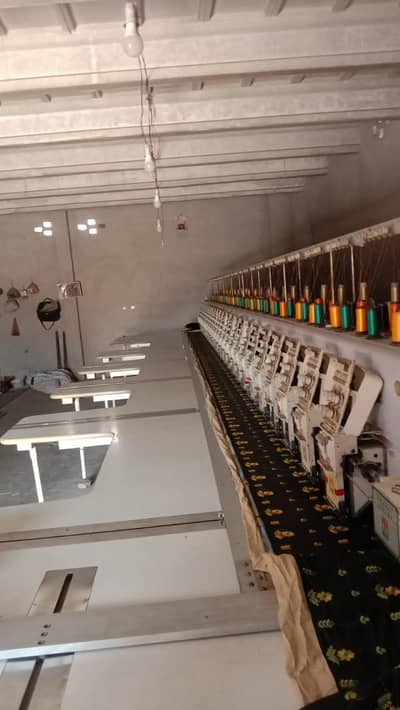 24 head embroidery machine SWM  working condition 17 lac demand