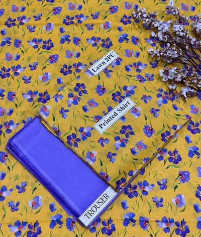 printed lawn 2pc suit