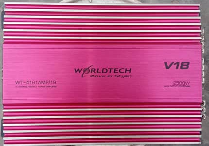 world tech 4 channel amplifier for car new condition