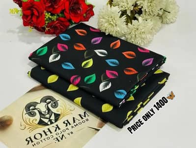 Women's fashion unstitched 2 PCs suit