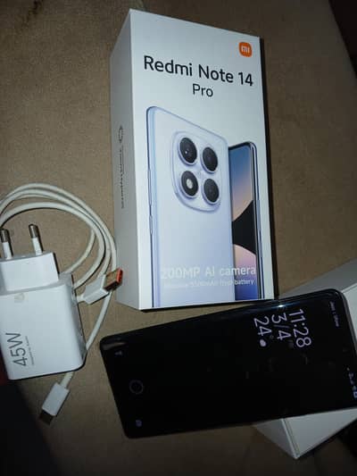 Redmi Note 14 pro, Midnight Black / 8GB RAM (256GB ROM)