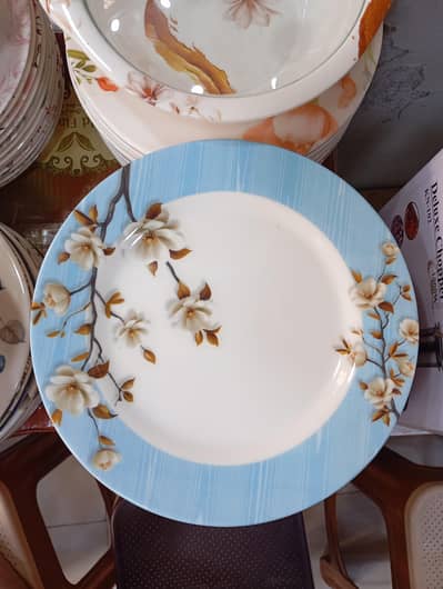 72 piece diner set double glazed 8 person serving heavy weight and qu