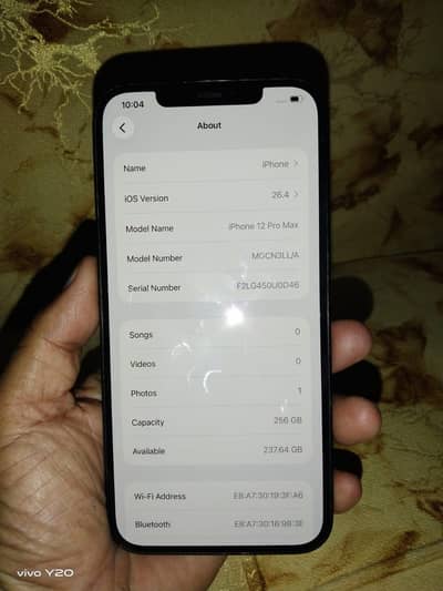 12 pro max 256 gb jv watr pack