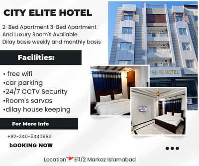 Luxury 2 & 3 Bed Furnished Apartments for Rent in E-11 Islamabad"