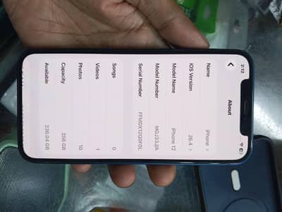 iPhone 12 (256GB) condition 10/10 All ok water pack