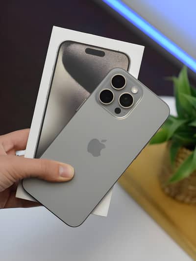 Iphone 15 Pro Max 256GB Natural Titanium Factory Unlock Non PTA 10/10