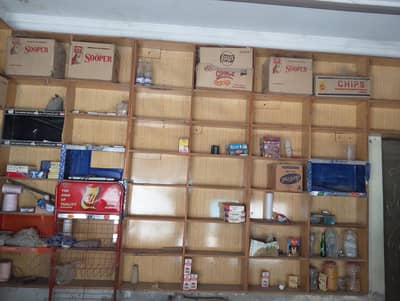 Shop Display Wooden Racks (4 Sets) General Store