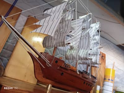 Berma Teak Wooden Sail Ship Model
