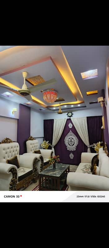 BEAUTIFUL 3BED DD 1ST FLOOR FLAT FOR SALE IN SECTOR 5K ANAR KALI PLAZA NORTH KARACHI