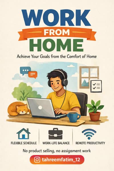 WORK FROM HOME ONLY FEMALES CAN APPLY FLEXIBLE TIMING