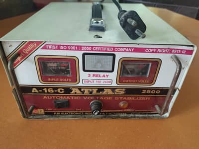 Atlas A-16-C Automatic Voltage Stabilizer